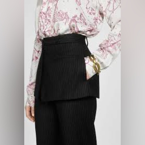 ZARA PINSTRIPE PANTS WITH SKIRT SIZE XS - Picture 8 of 16